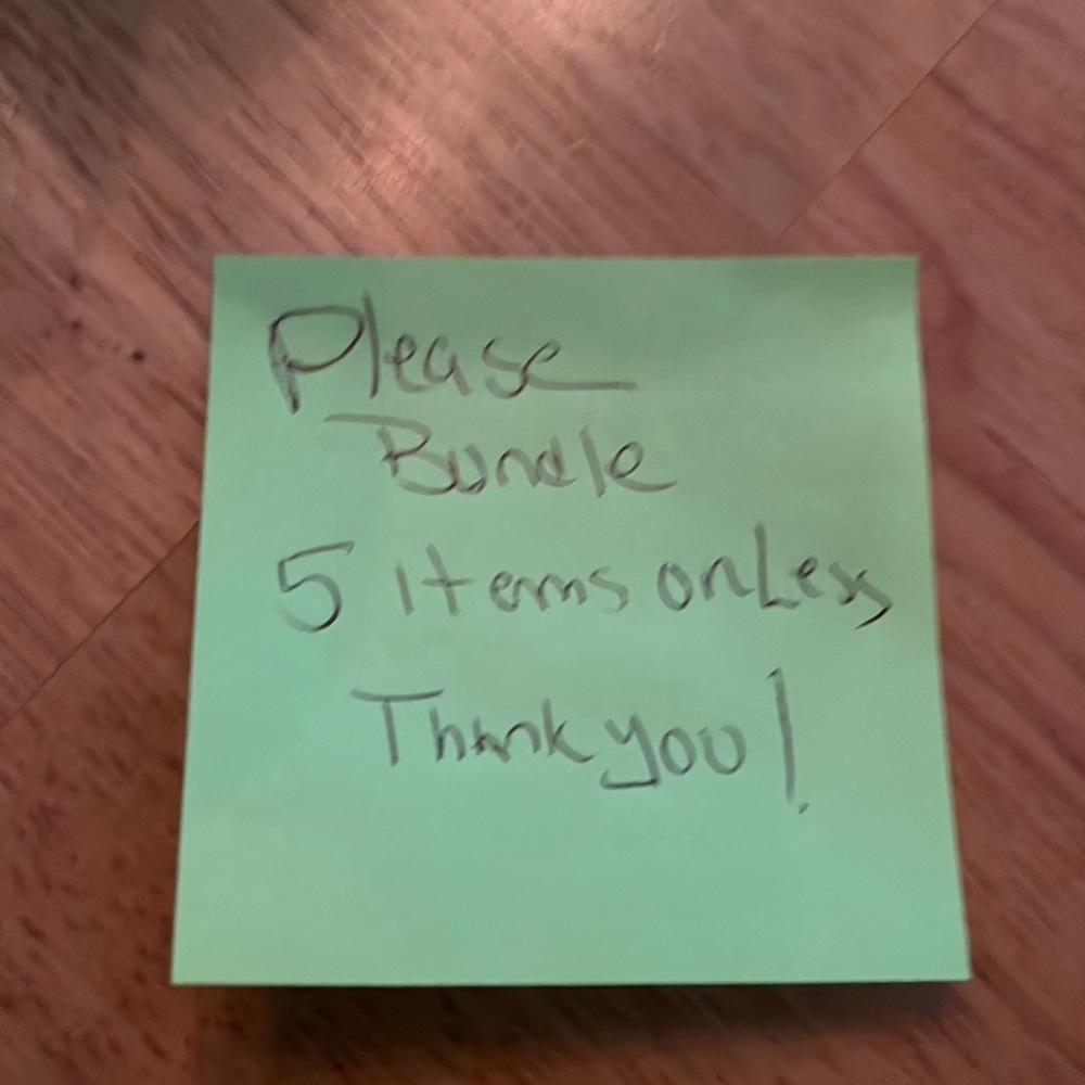 Seller asks bundles 5 items or less grouped together.